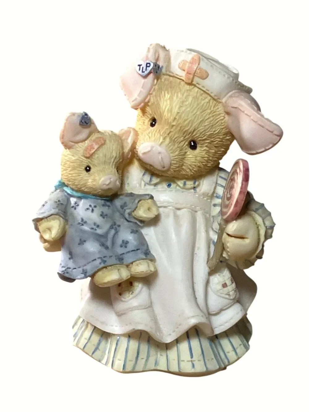 Youll Be Just Swine Figurine By Enesco 1995 Mary Rhyner Nadig Nurse Pig Collecti